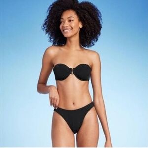 Shade & Shore Low Rise Cheeky Bikini Bottom, Size XS(0-2) RN#17730,NWT🌞